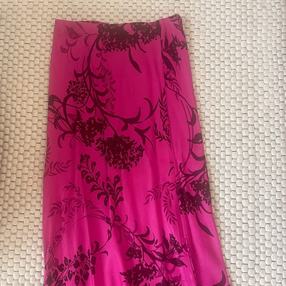 Anthropologie silk Tilda midi skirt